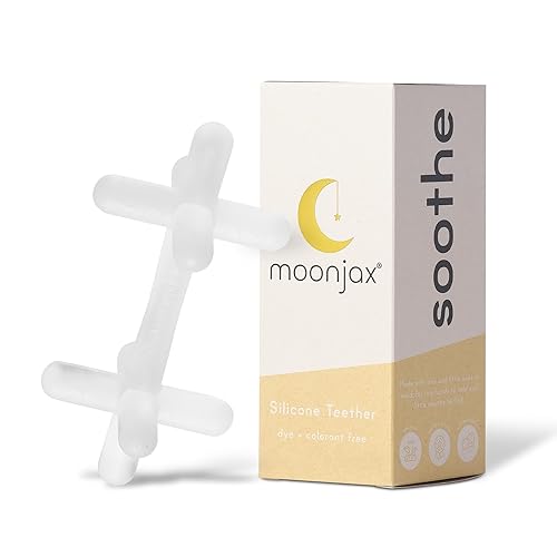Moonjax Juguetes de dentición de silicona para bebés mordedor de bebé para bebés niños pequeños recién nacidos certificado CPSIA apto para