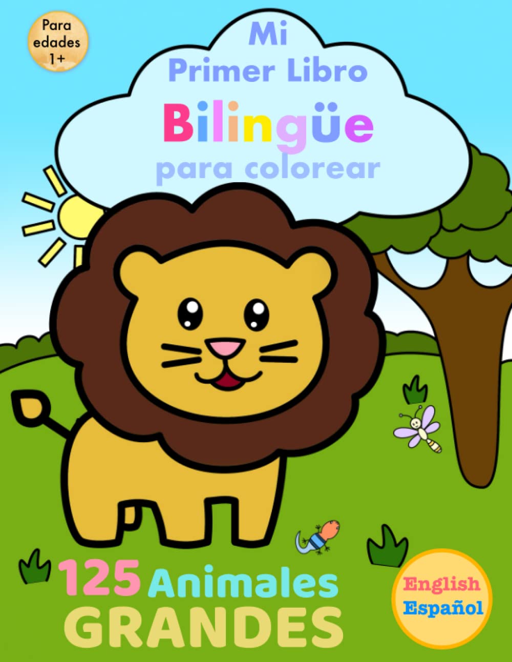 Buy Mi Primer Libro Bilingüe para Colorear 125 Animales Para Colorear