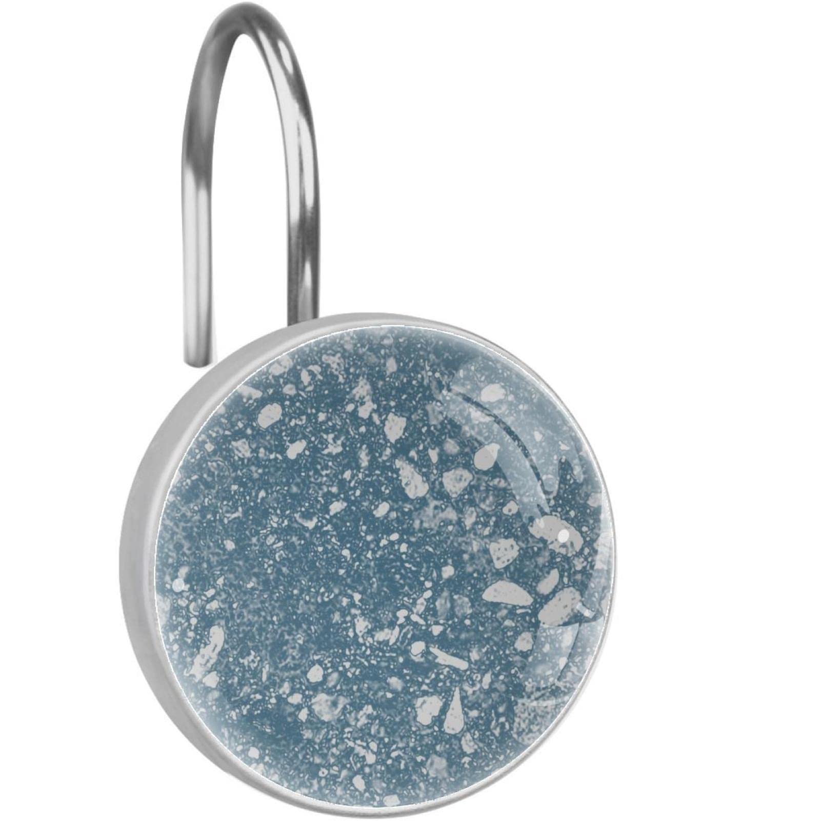 Crochets rideau de douche de qualité supérieure en acier inoxydable terrazzo