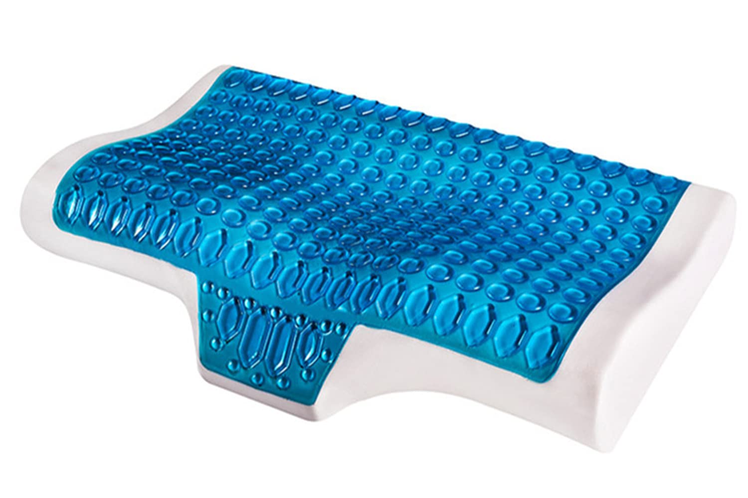 FFTT Pro Gel Memory Foam Neck Pillow Slow Rebound Orthopedic Pillow for Neck and Shoulder Pain Ergonomic Deep Sleep Pillow