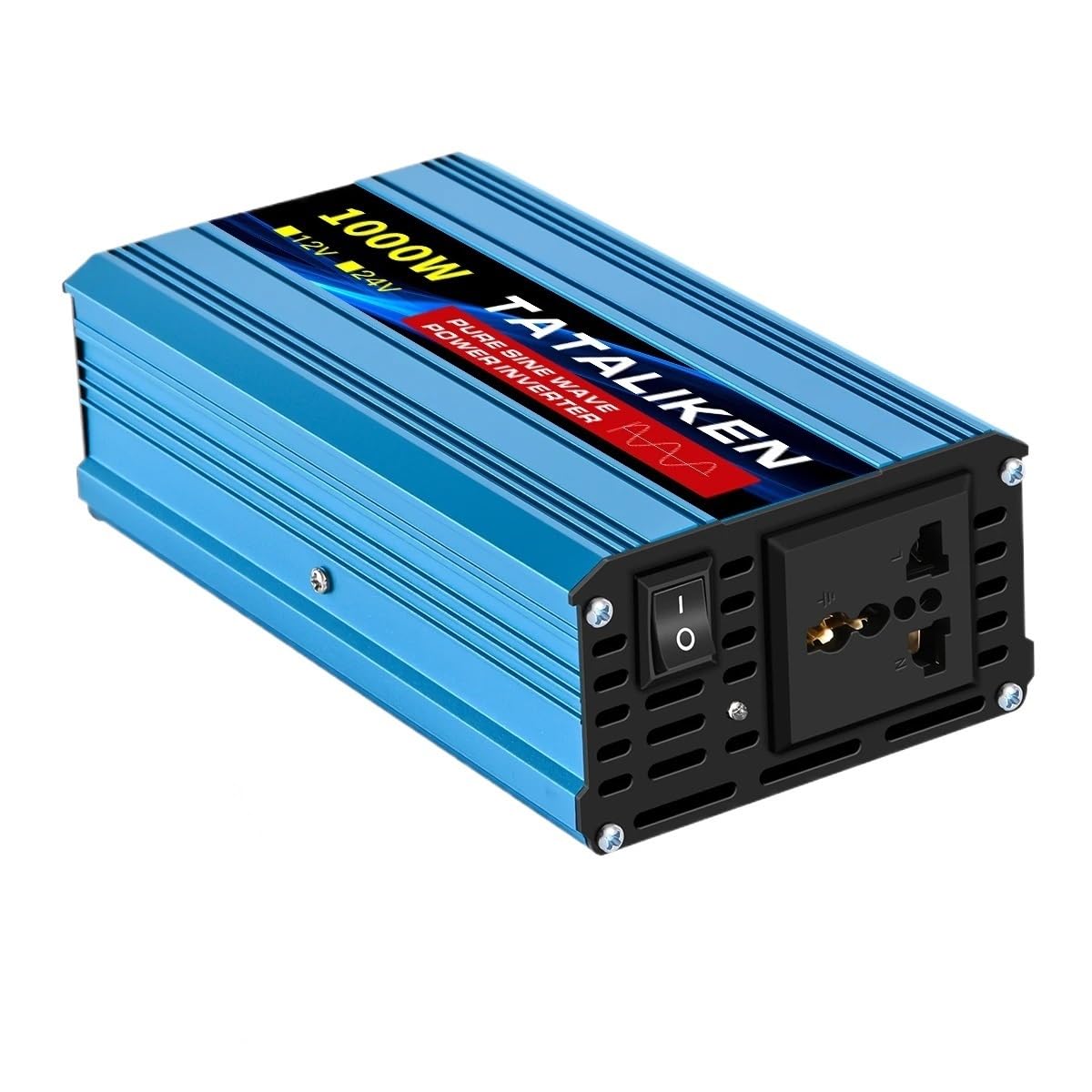 Inverter,Invertitore Inverter a onda sinusoidale pura da 12 V/24 V a 220 V CA, tensione 50/60 Hz, trasformatore solare for auto(1000W,12V60HZ_220V_UNIVERSAL)