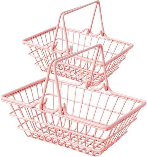 Cesta de compras de metal, cápsulas de café, cestas de almacenamiento de alambre de alambre de metal, cesta de almacenamiento de alimentos, cesta de