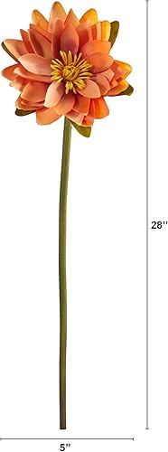 Miniatura 8 de Nearly Natural Flor artificial de loto de 28 pulgadas (juego de 4)