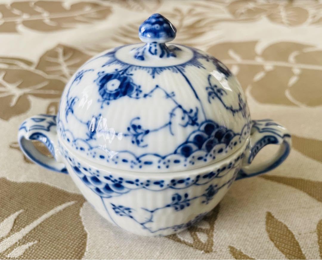 ロイヤルコペンハーゲン　シュガーボウル ブルーフルーテッド プレイン シュガーボウル|ロイヤル コペンハーゲン