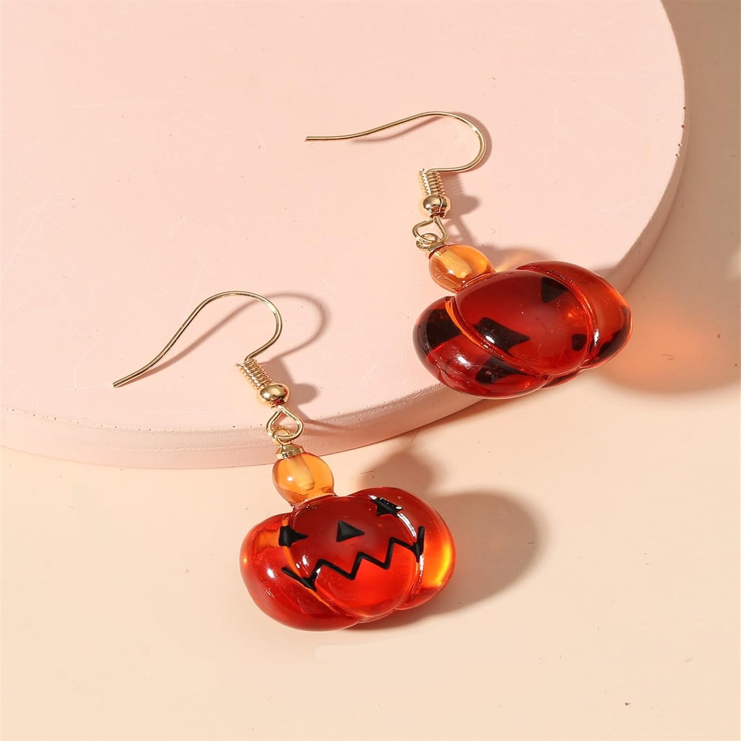 Ghost Pumpkin Small Earrings 3D Funny Resin Evil Pumpkin Face Spider Lightweight Spooky Dangle Drop Earrings for Women Gothic Halloween Cosplay Party Thanksgiving Day Holiday Fashion Jewelry - Image 4