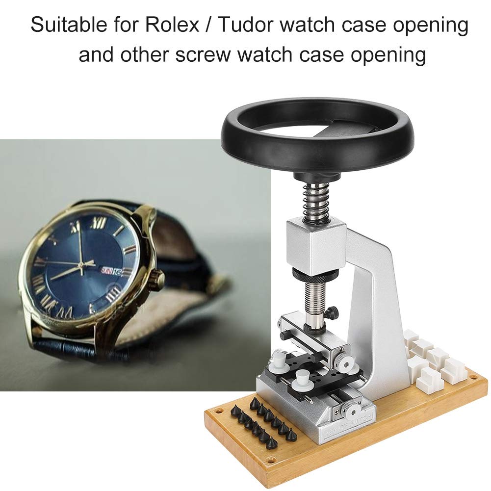 Semme 5700 Otwieracz do zegarka, Screw Oyster Style Bench, otwieracz do zegarków z metalową podstawą, nadaje się do produkcji i naprawy zegarków