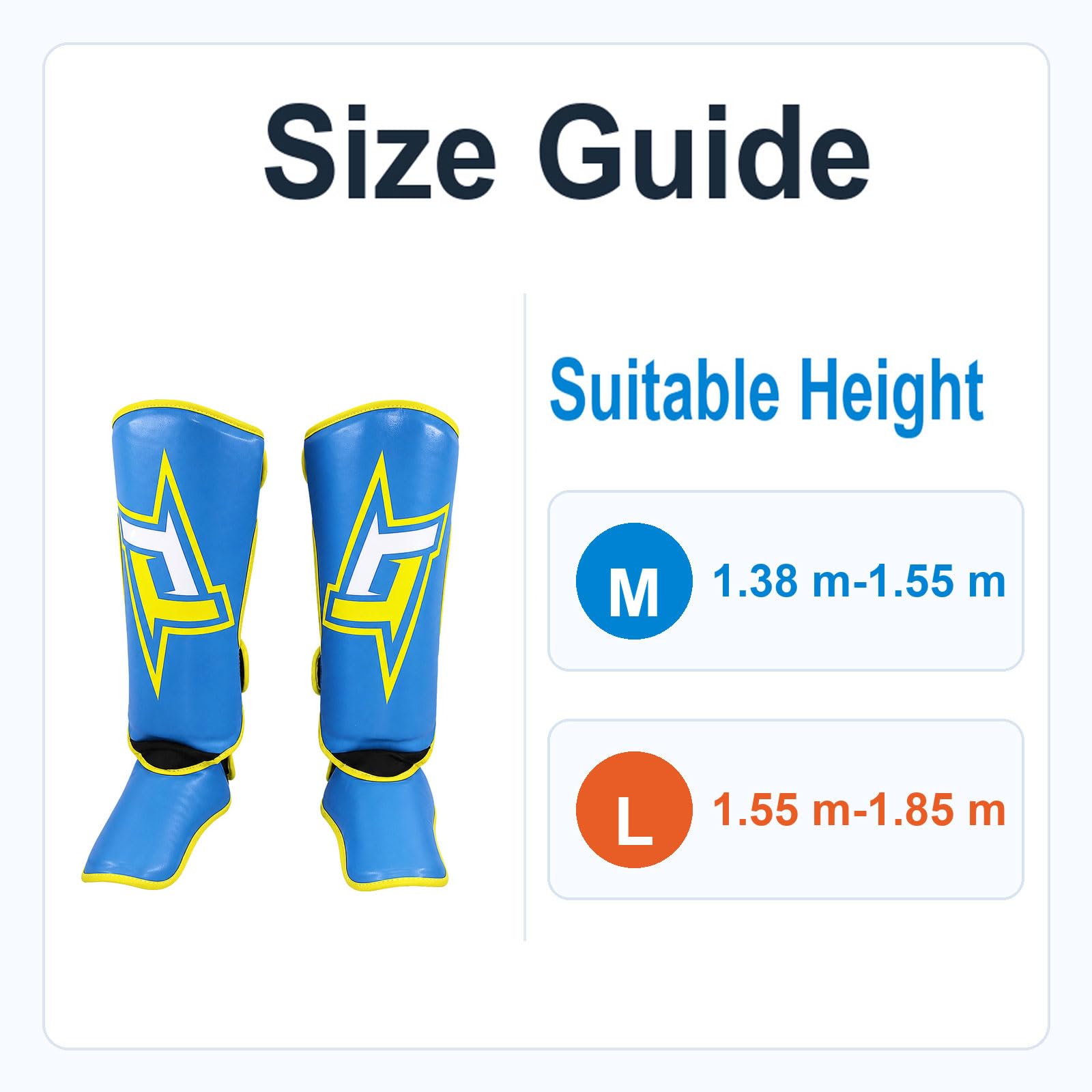 Piedi Protezione Shin Guard,Parastinchi per Arti Marziali,Parastinchi Spessi,Regolabili,Comodo,Traspirante,per Boxe,Taekwondo,Sport da Combattimento,Karate,Allenamento Quotidiano