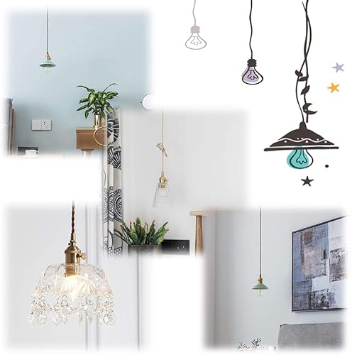 Miniatura 5 de 20 unidades de cable de metal retro, conector de iluminación colgante, cable roscado de aluminio para iluminación hecha a mano, lámparas, colgantes