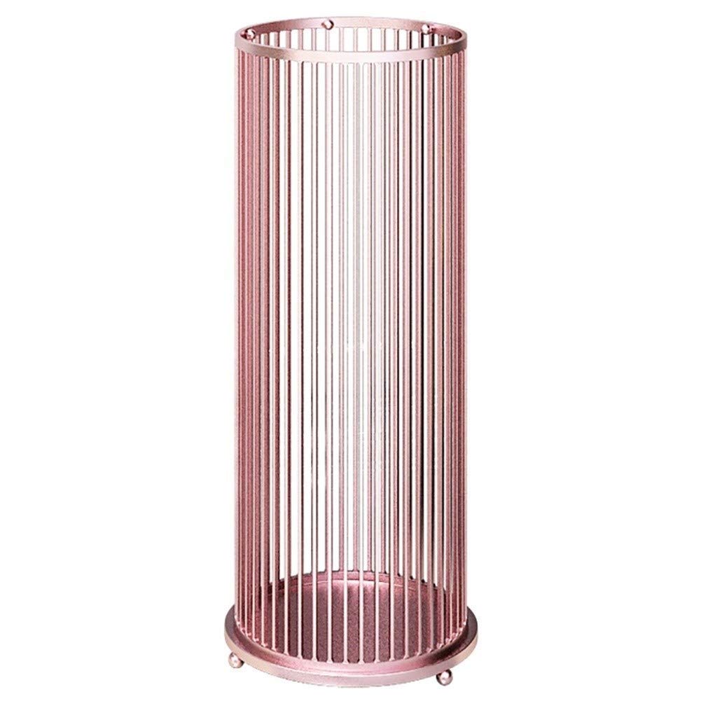 Porte-parapluies et bâton de marche rose pour entrée chic