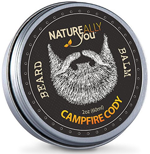 NATUREALLY YOU - Beard Balm - Campfire Cody Scent - (2 oz) - Condition, Smooth, Soften, Tame, Remove Beard Itch