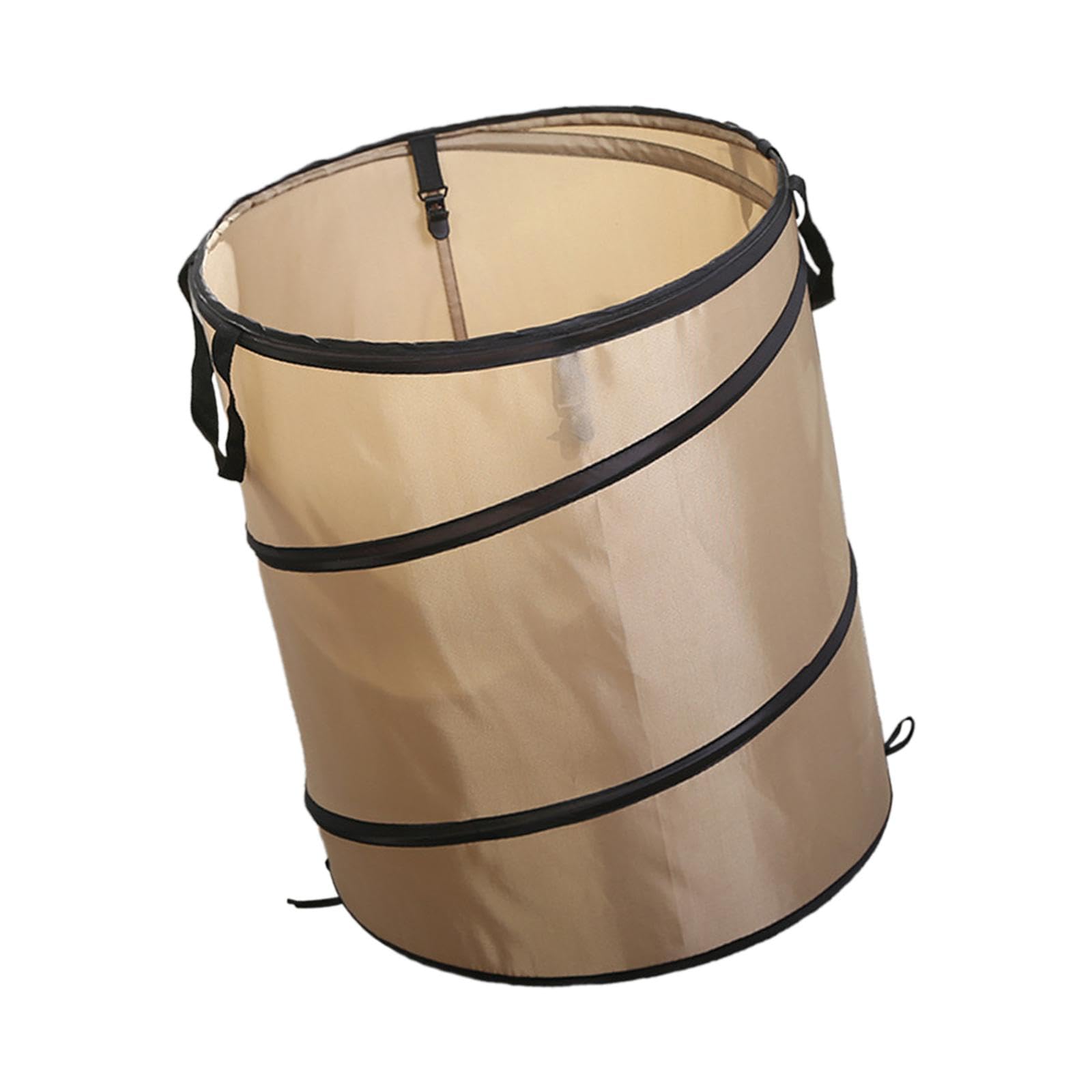 Yiju Trash Bin for Outdoor Activities and Home Use, S Light Coffee