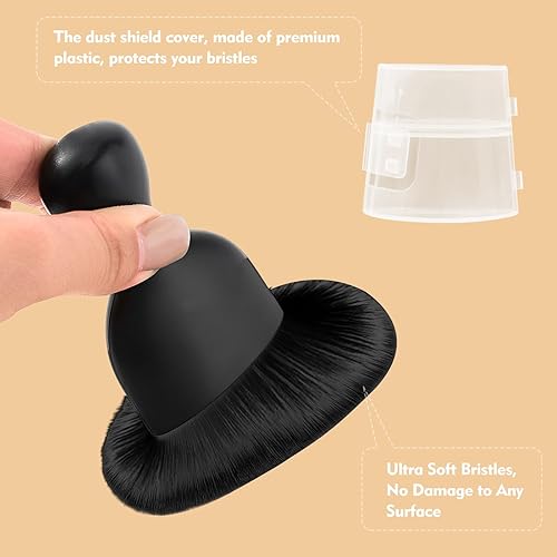 Miniatura 4 de Cepillo de limpieza interior del automóvil con cerdas ultra suaves, cepillos para detalles automáticos, accesorios para salpicadero, rejillas de