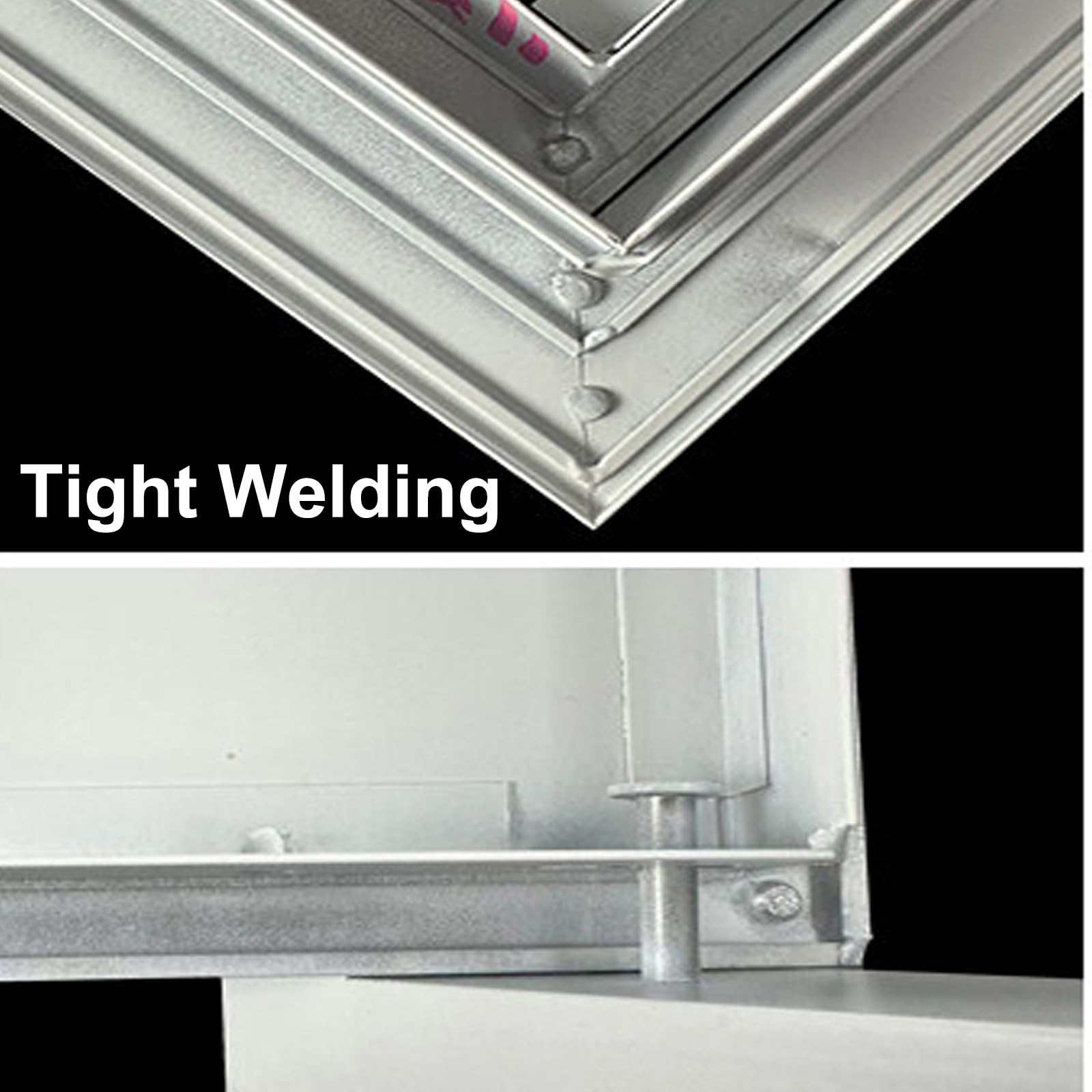 Klapa Rewizyjna Aluminium do Ściany z Pierścieniem | Stop Aluminium, Drzwiczki Techniczne Sufit Ściana, Łatwy Dostęp, Instalacje Rur, Białe Wykończenie(25x60cm/9.8x23.6in)