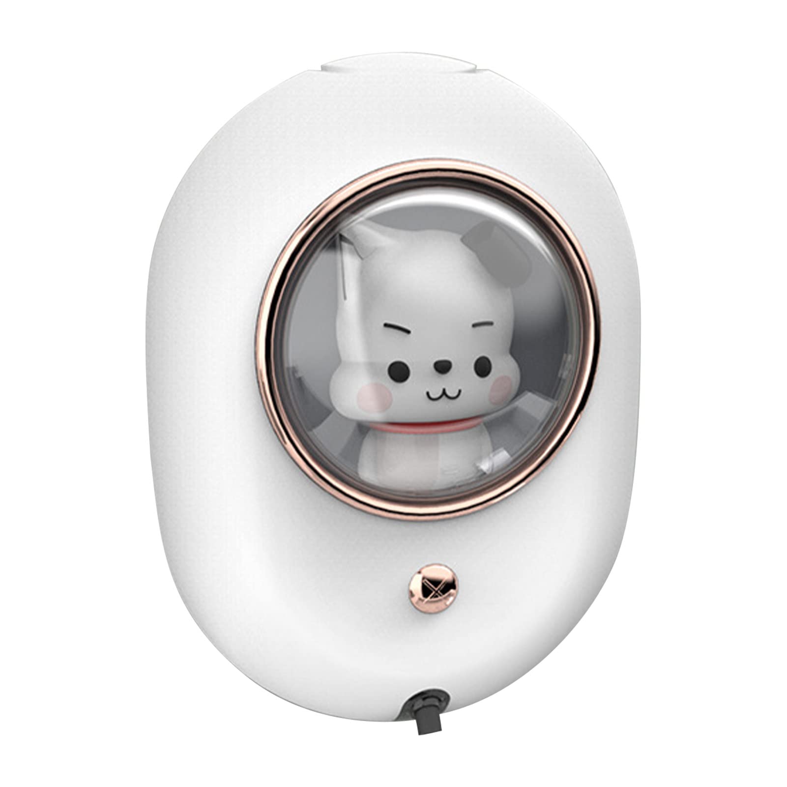 Fafeicy Dispenser di Sapone a Parete, Design a Capsula Spaziale, Dispenser Automatico di Schiuma, Ricaricabile, Impermeabile, per e Bagno
