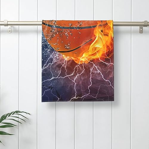 Miniatura 5 de Toalla de mano de fútbol, toallas deportivas de baño para jóvenes, niños y hombres, con estampado de fútbol americano fresco y agua, súper suaves y