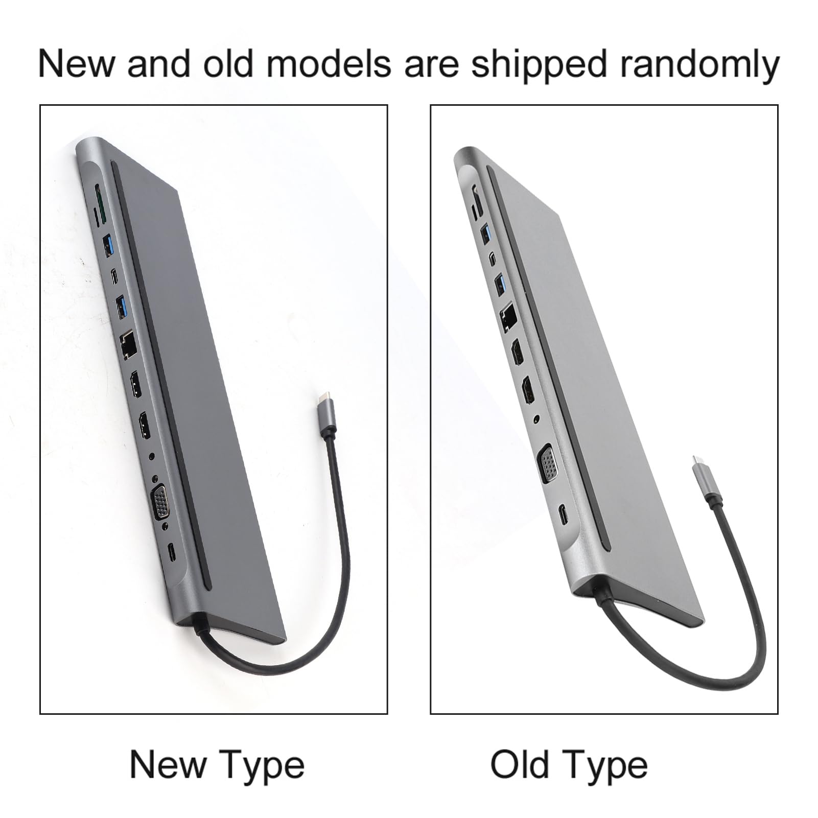SIXRUN Docking Station USB Premium 12 in 1 con Doppia Connessione e RJ45 per Dispositivi di Tipo C, Trasferimento Dati Ad Alta velocità