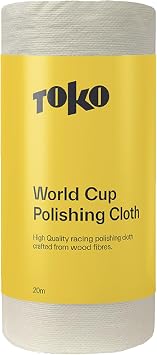 TOKO World Cup Polishing Cloth - Post Wax Polishing Cloth for Skis & Snowboards