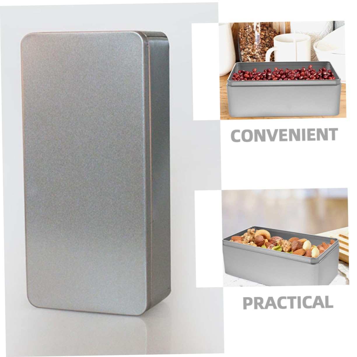 Cabilock 6piezas Cajas De Almacenamiento Rectangulares Para Té y Alimentos De Contenedores De Almacenaje Prácticos y Elegantes Para Fiestas y