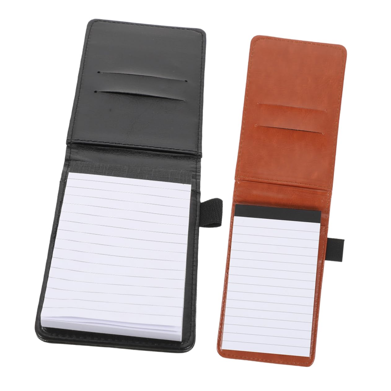 jojofuny 6stücke Mini Notizbuch Pu Multifunktionales Notizbuch Für Büro Und Kreative Planung Und Tagebuchführung Schwarz Und Braun