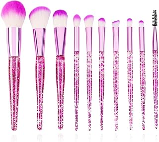 ZZZRCGS makeup brushes set travel makeup brushes blush brush crystal makeup brushes purple makeup brushes glitter makeup brushes (Purple)