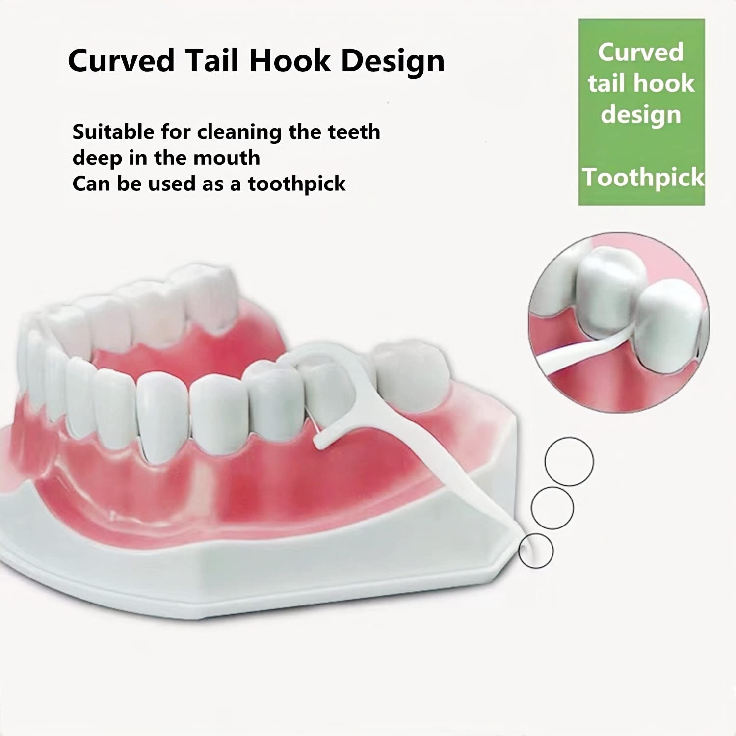 Filo interdentale per filo interdentale, filo dentale/dentale Flosser con design a Y, filo interdentale usa e getta (300 pezzi)