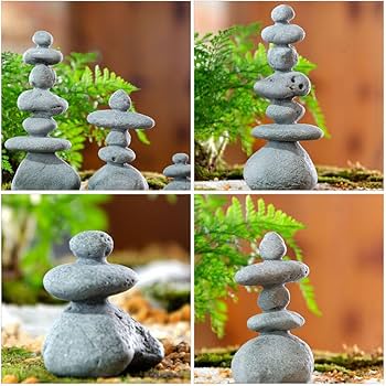 Amazon.com : YARNOW Stone Statues for Garden 3pcs Zen Stacking Amazon.com : YARNOW Stone Statues for Garden 3pcs Zen Stacking