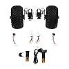 Dual 250W 24V Motor Drive Air Wheel Conversion Kit wDigital Display Throttle, 10 Inch Double Wheel E-Bike Wheel Conversion Motor Set for Electrical Beach Bike Wheelchairs Black 6.21MileH