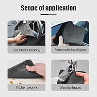 Vista 6 de Thickened Magic Cleaning Cloth, 2026 Upgrade Reuseable Streak Free Microfiber Cloth Microfiber Cleaning Cloth, Multipurpose Miracle Rags for