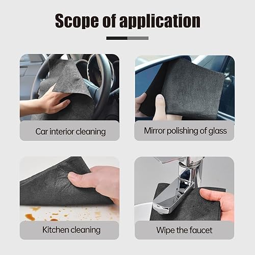 Miniatura 6 de Paño de limpieza mágico grueso, 2026, reutilizable, sin rayas, paño de limpieza de microfibra, trapos milagrosos multiusos para cocina, ventana,