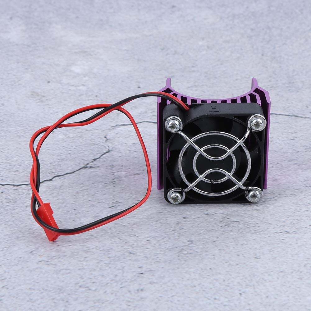 Dilwe Motor-Kühlkörper Für RC-Autos – Für 36 Mm Motoren (540/3650/3660/3670), Mit Lüfter, Farbe Lila
