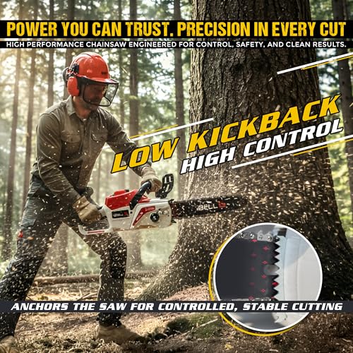 Image of IBELL IBL BS40-16 Cordless Brushless Chainsaw 40V | 2000W | 28000RPM | 16 inch Guide Bar | Automatic Lubrication | 45 minutes runtime at no-load speed | Low Kickback Design - 6 months warranty