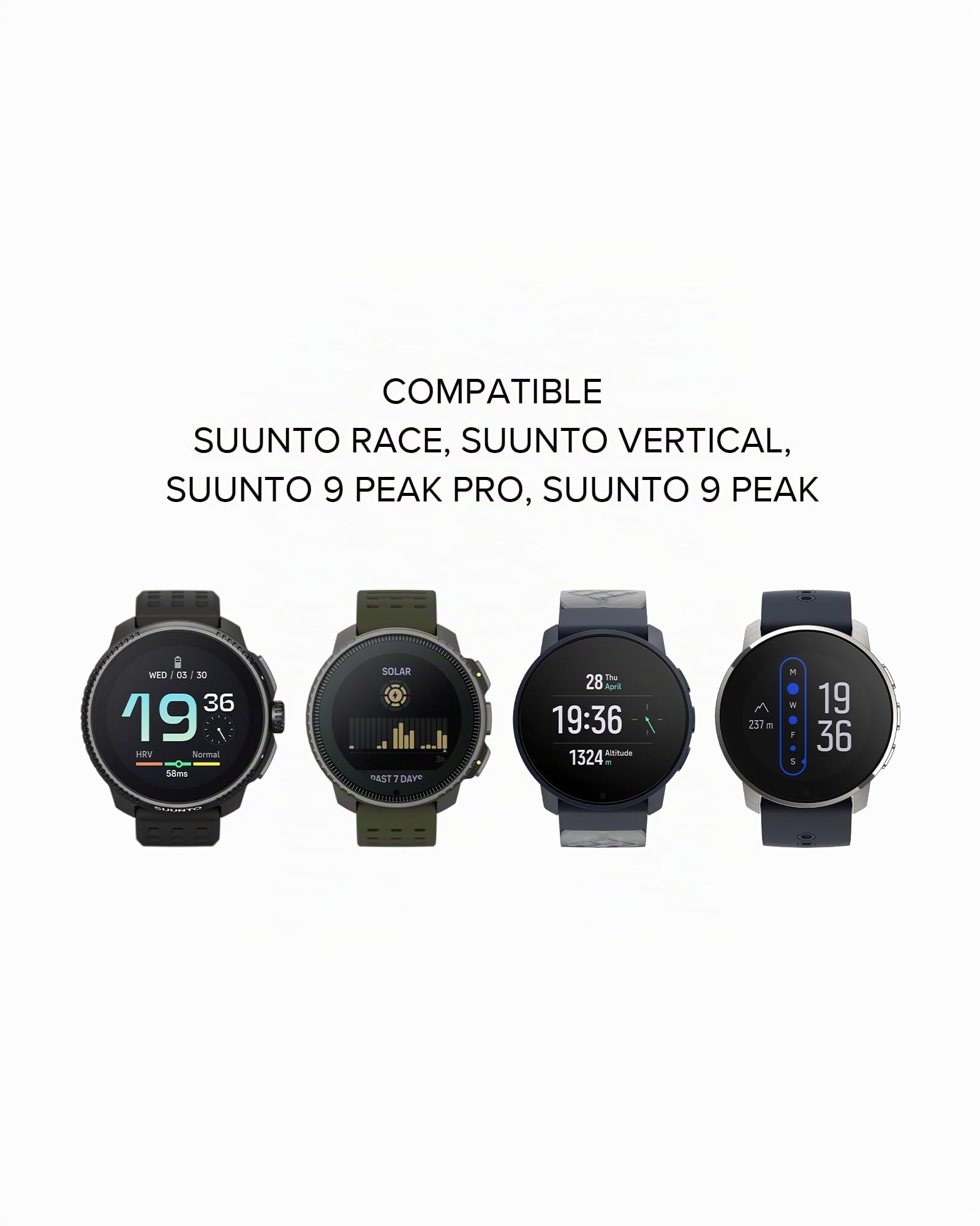 SUUNTO Chargeur Compatible avec Race, Vertical, 9 Peak Pro, 9 Peak - Câble de Recharge Magnétique pour Montre de Sport