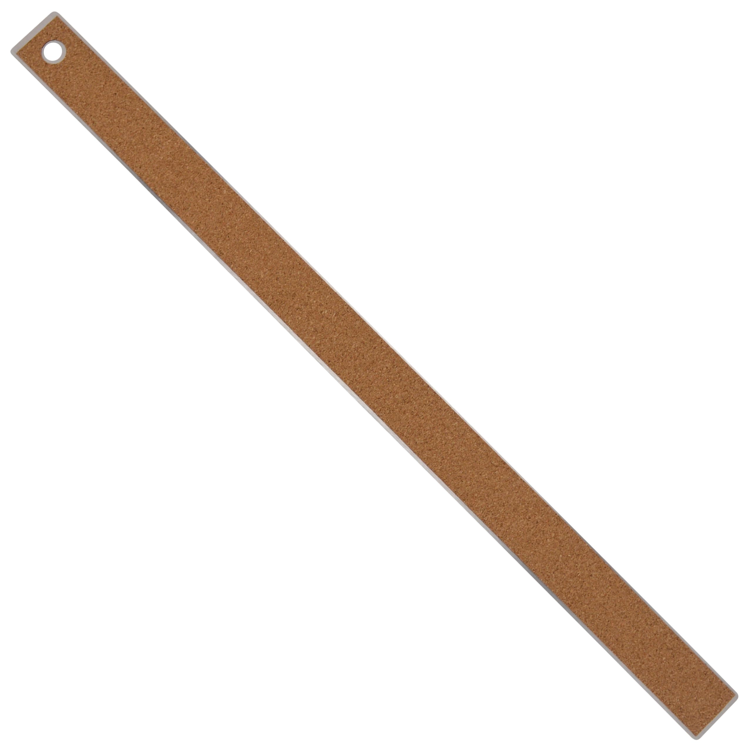 Westcott 45,7 cm Edelstahl-Lineal-Set mit rutschfester Korkrückseite, geätzte Markierungen, 10 Stück (ZC-18)