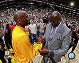 Kobe Bryant & Magic Johnson Before Bryant's Final NBA Game-Staples Center- April 13, 2016 Photo...