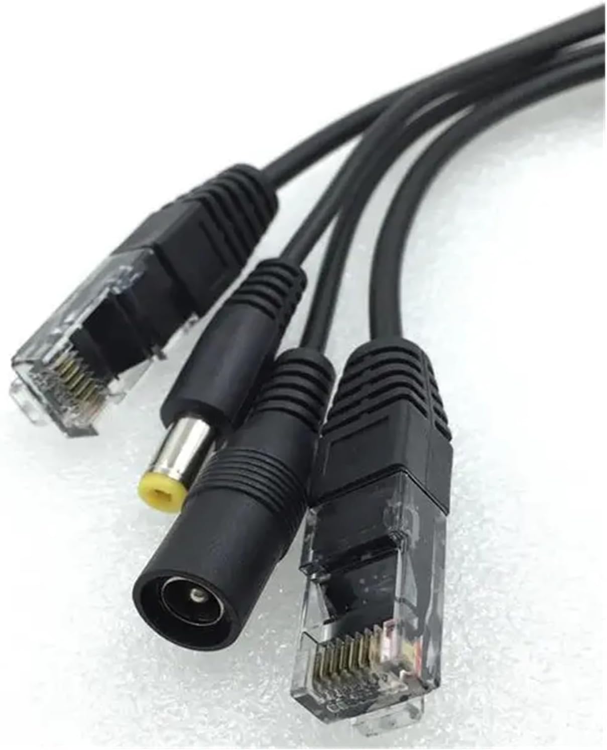 1 Pair POE Adapter Cable RJ45 POE Injector + POE Splitter POE Splitter Power Supply Module 12-48v