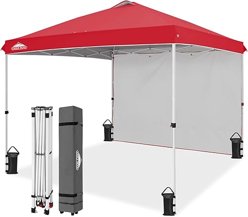 Miniatura 94 de EAGLE PEAK - Tienda de campaña desplegable con toldo, 1 pared lateral, fácil de montar, tienda para eventos, protección solar para exteriores, bolsa