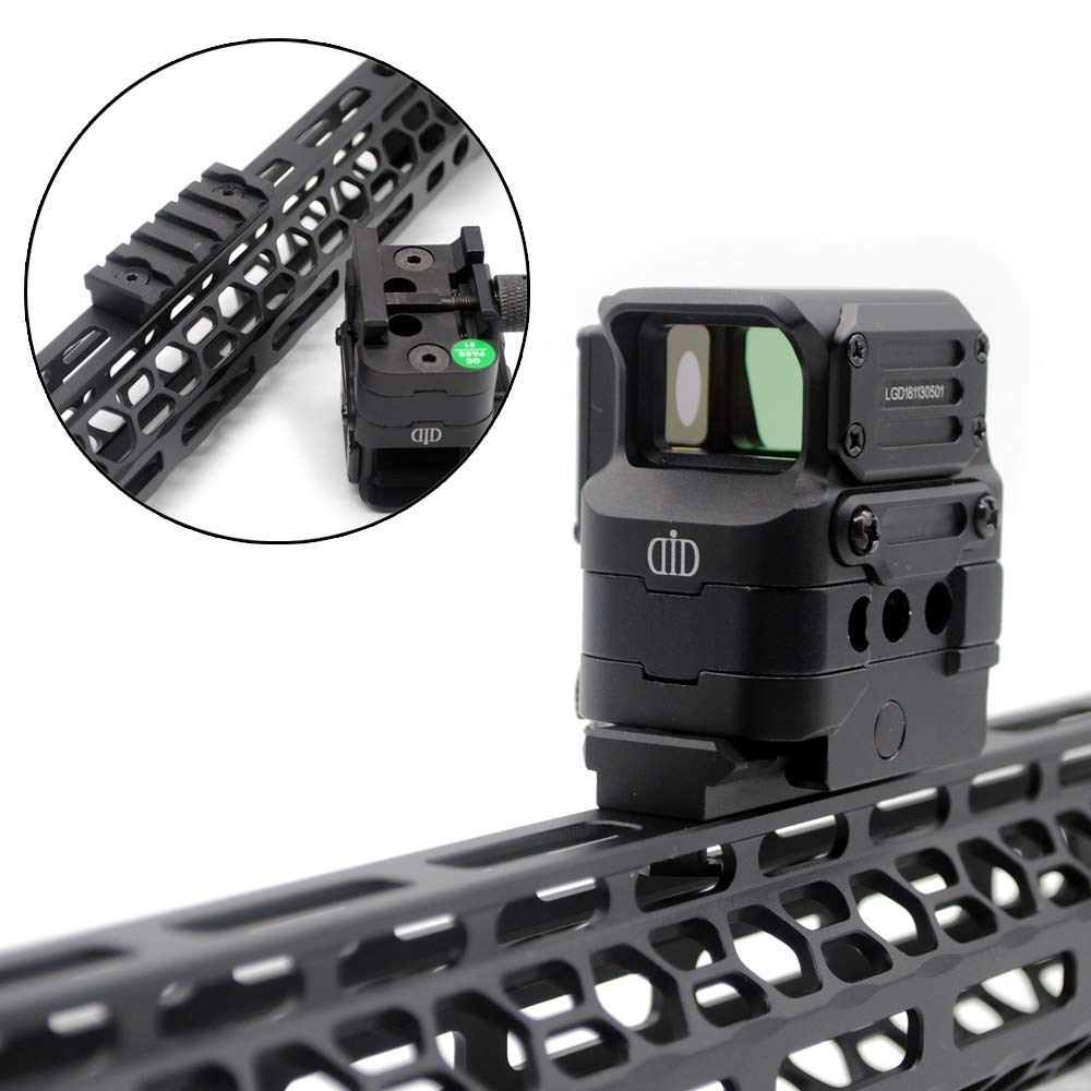 Trirock Universal 7 Slots Picatinny Rail Section KeyMod M-LOK Black