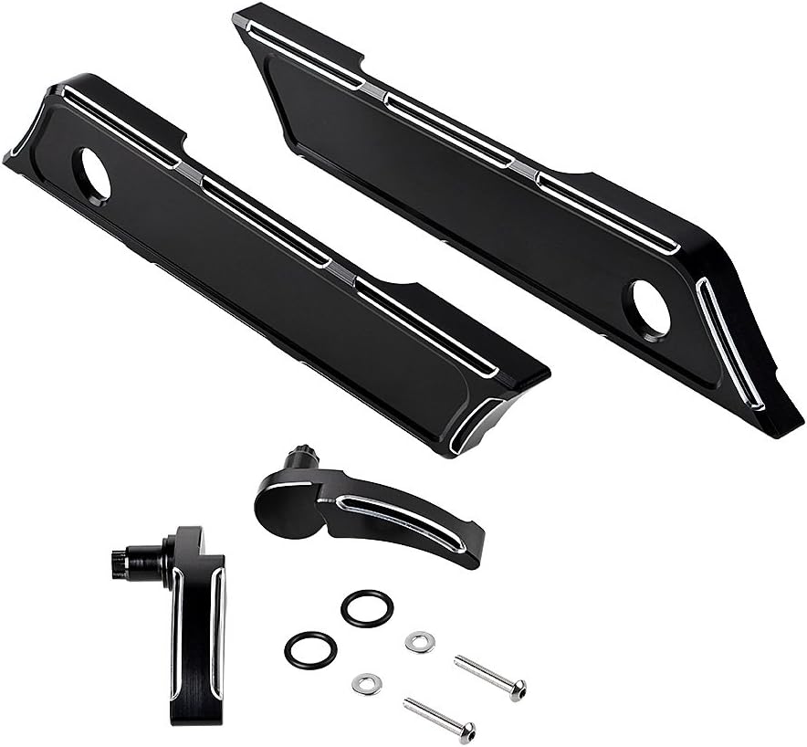 Compatible with Harley Set Driver Passenger Floorboards Mount Kit Brake Arm Lever Pedal Shift Linkage Heel Toe Shifter Peg Fuel Door Dash Ignition Switch Master Cylinder Saddlebag Cover Latch Lifter