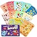 HORIECHALY Stickers for Kids, Smelly Stickers Scratch and Sniff 48 Sheets 12 Scents, Funny Scented Fruit and Food Sticker for Teachers, Classroom Reward, Craft Gift for Boys and Girls