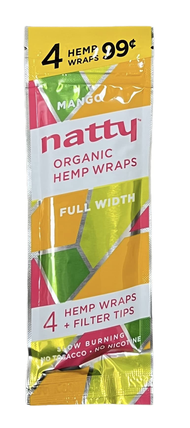 Natty Pre-Priced Hemp Wraps 15Pk - 4 Per Pack - The Cloud Supply
