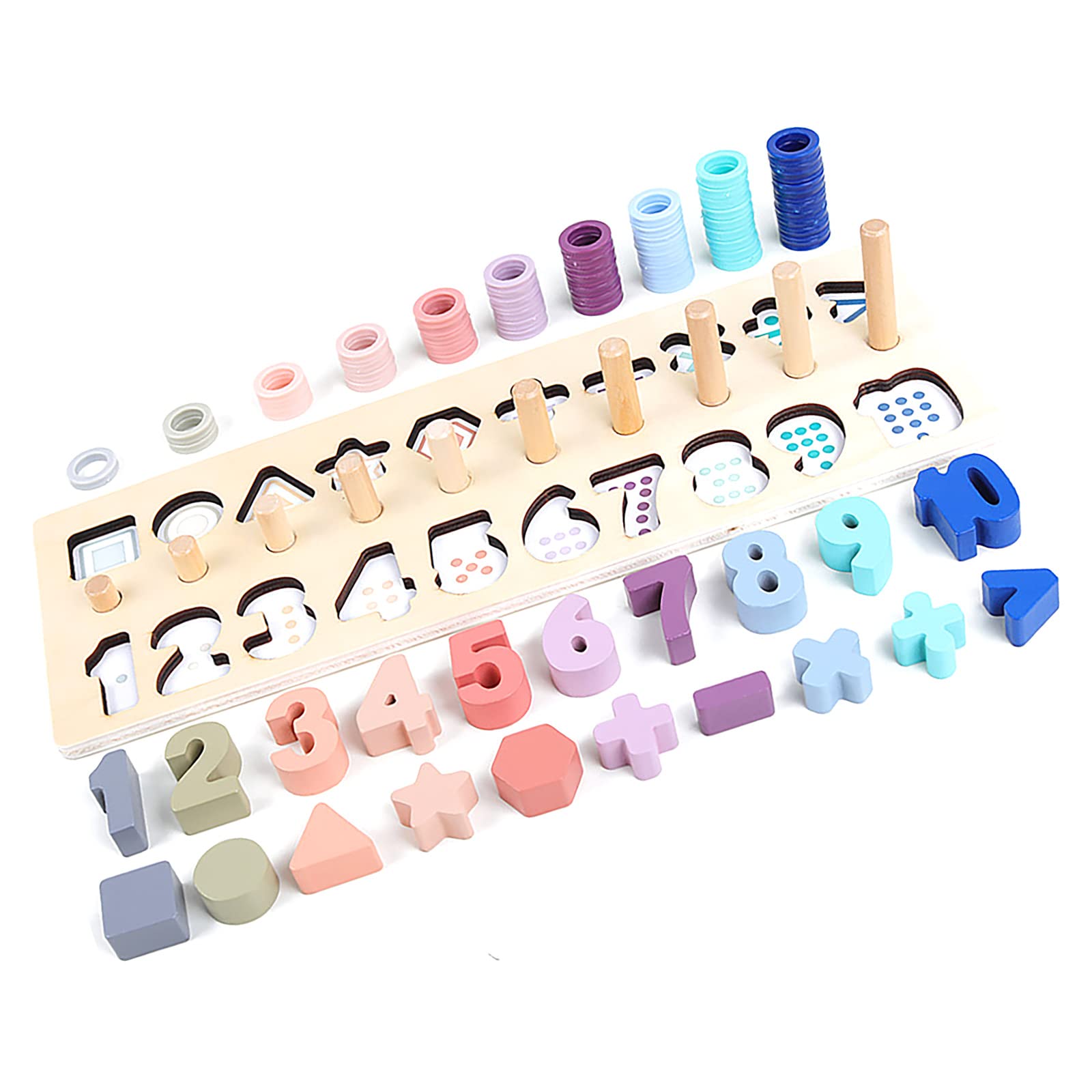 Amazon.co.jp: 学習 パズル 2歳以上 玩具 数字 パズル 型はめ