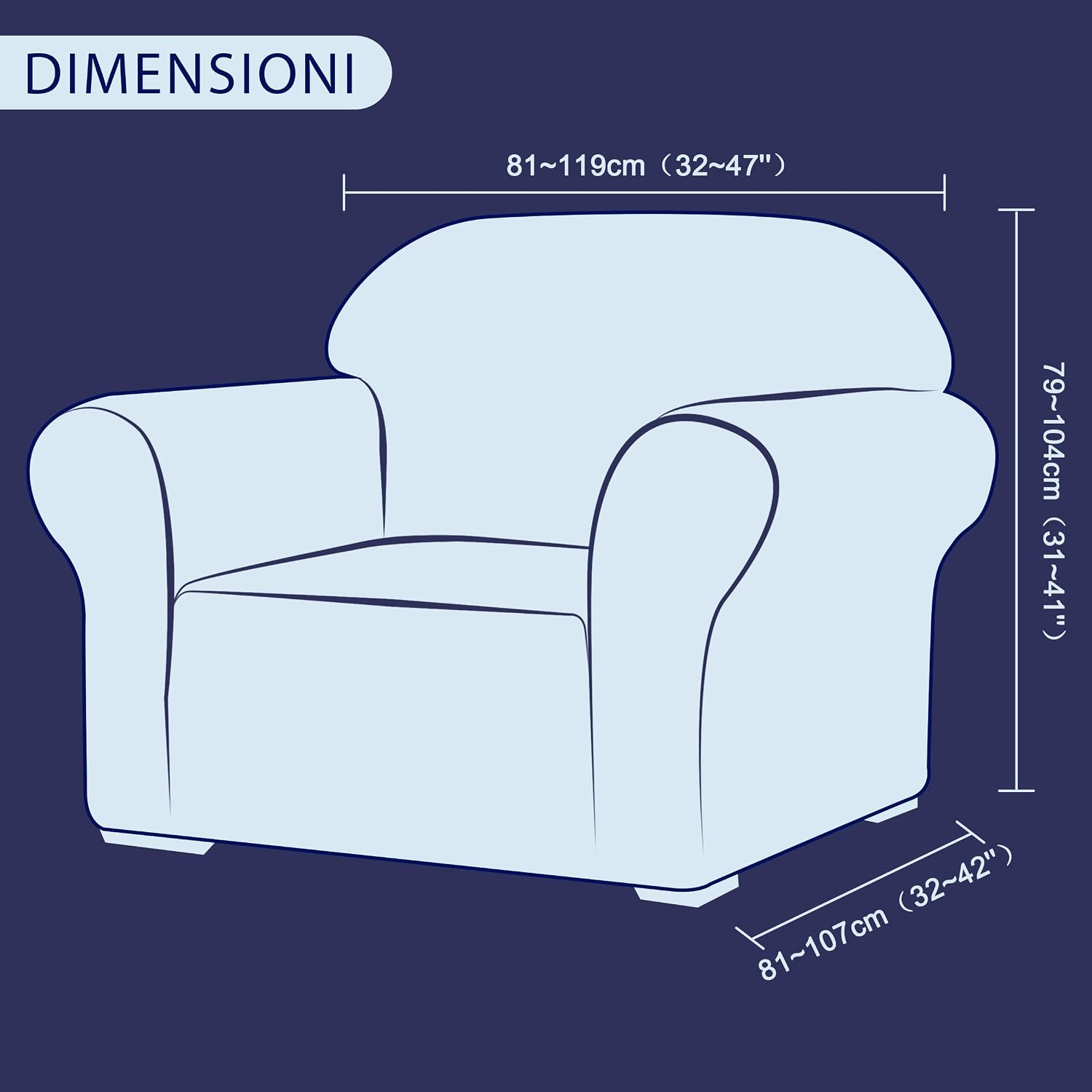 SU SUBRTEX Thickened Stretch Sofa Cover 1 Piece Covers for Living Room Soft Furniture Protector for Kids/Dogs Washable Couch Slipcovers(Chair,Dark Brown) - Image 4