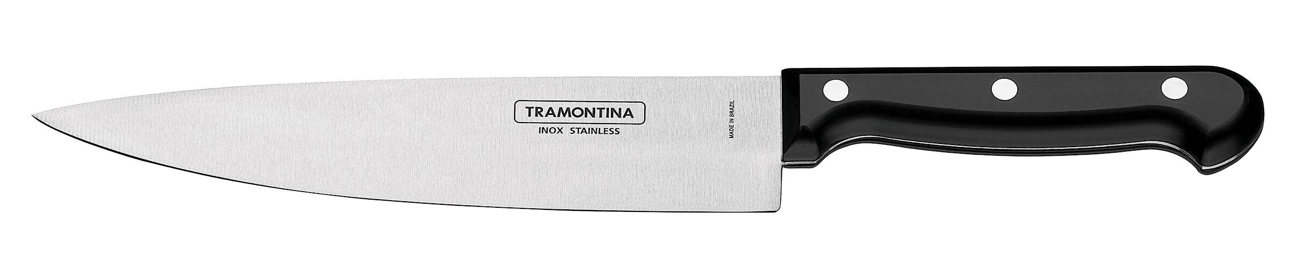 Ultra Corte Cooks Knife, Full Tang Blade & Revited Handle - Brazil (7")