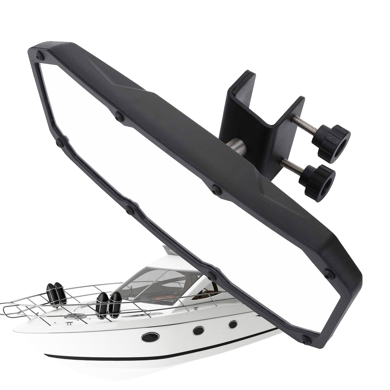 Miroir marin noir CIPA 11083 COMP II pour éliminer les angles morts en bateau - 3