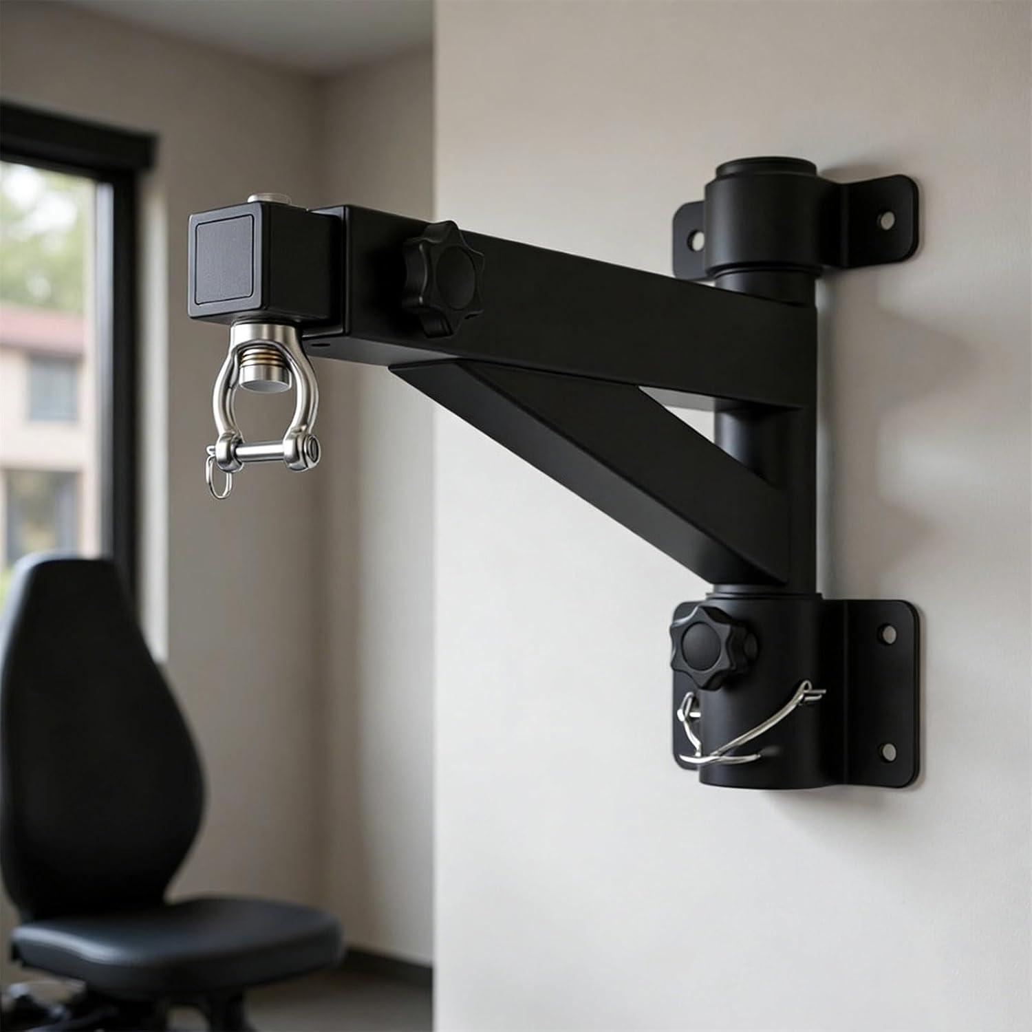 Wall Mounted Boxing Bag Bracket Metal Frame Fitness Punching Hanger for Punching Sandbag Training Homes Gym Setup Metal Wall Mount Heavy Rack