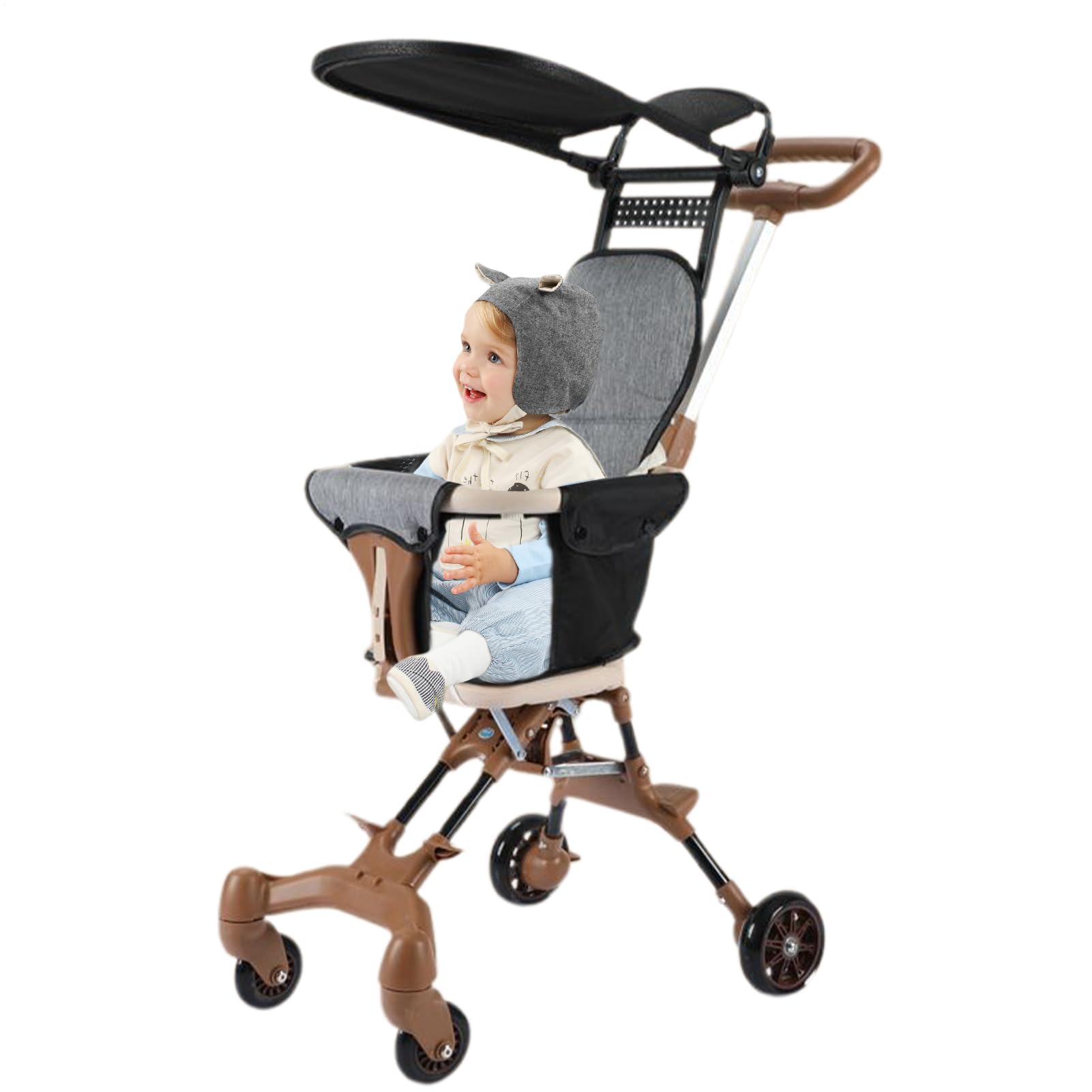 Viajar Un Cochecito De Bebé Portátil Ligero - Pustino Para Niños | Fácilmente Plegado, Plegado Compacto | Carreras De Transporte Ligero Con Dosel, Carrocería De Cambio Para Paseos