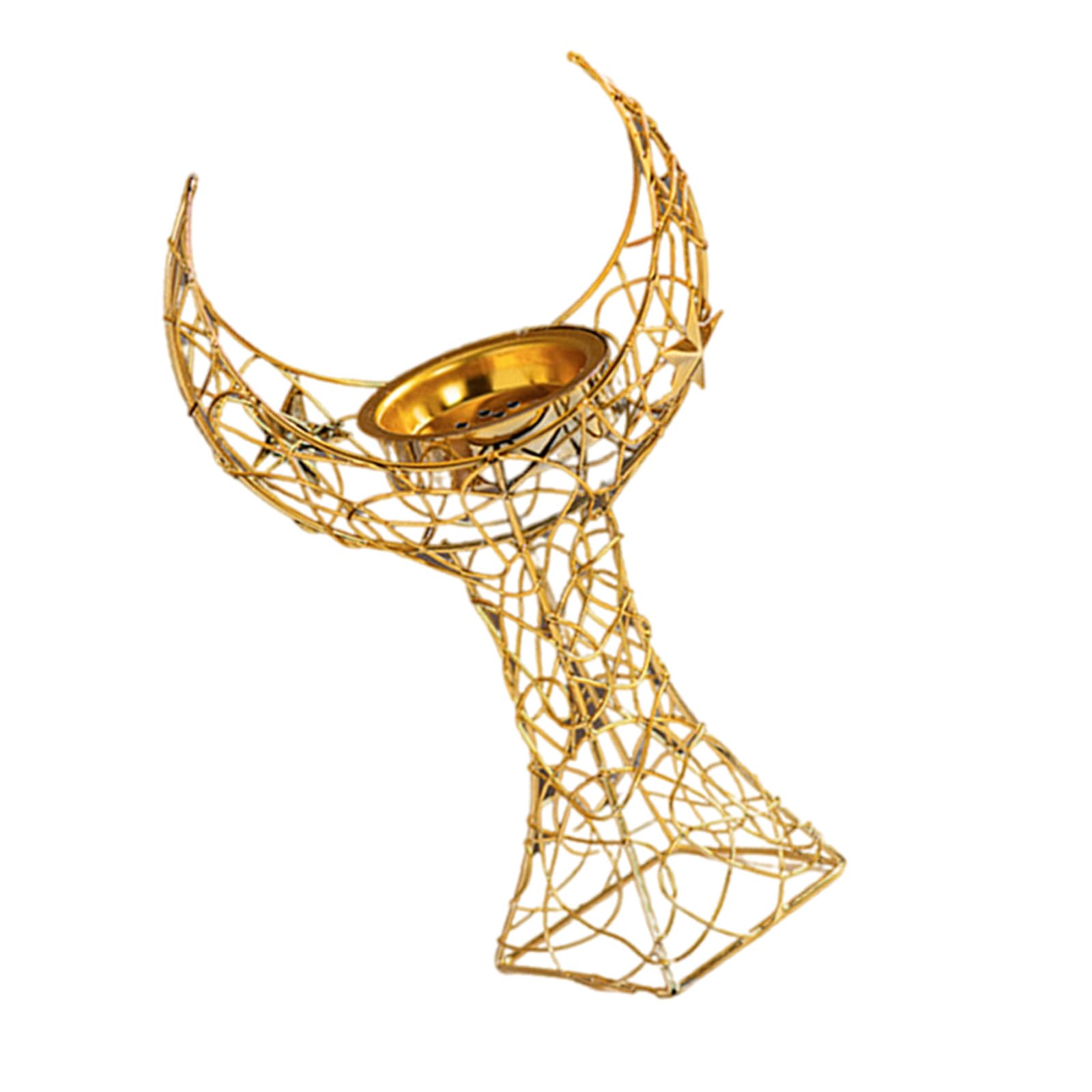 carotoe Tower Metal Incenses Burners for Muslims Party and Eid Handheld Aromatherapies Stove Middle Eastern Home Decors Middle East Home Decors