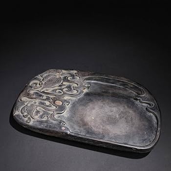 中国　八仙　硯 Amazon.co.jp: 徳旧家蔵出清 端硯 祥雲仙鶴紋端渓硯 米漢銘書