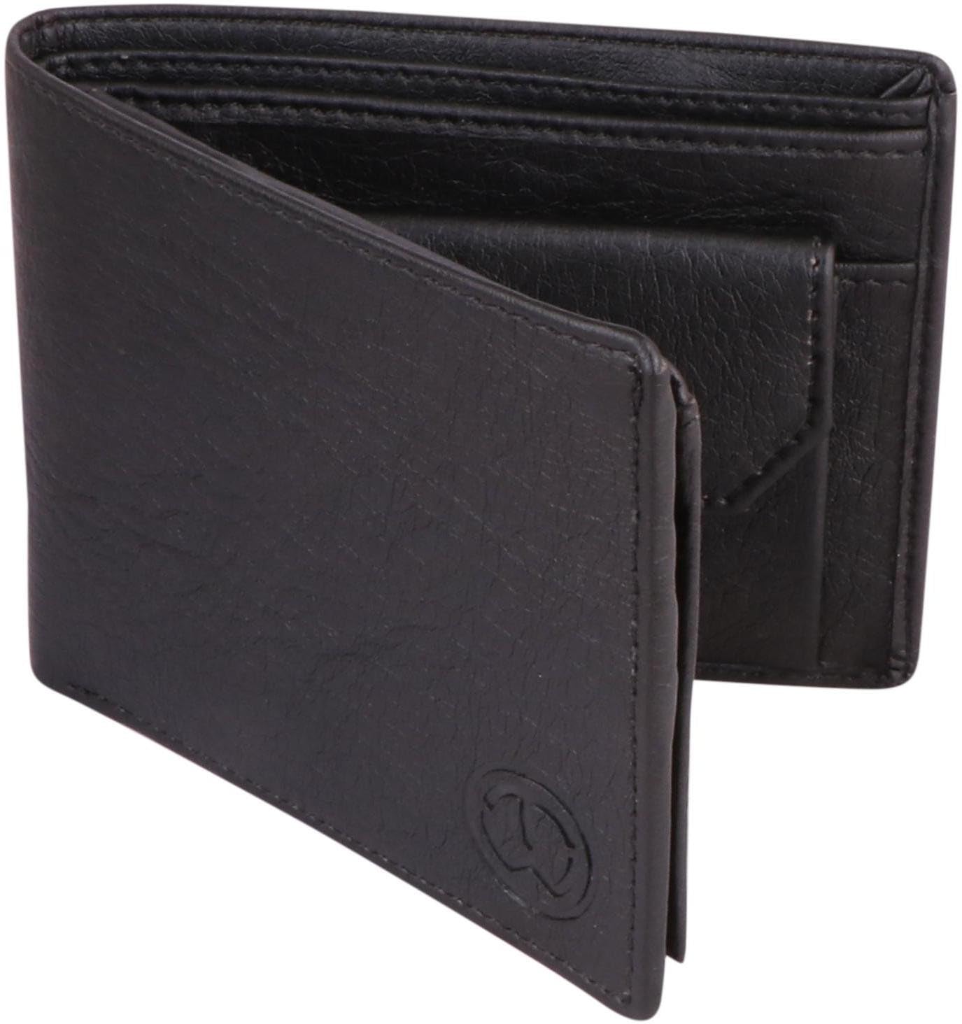 Men Formal, Casual, Trendy Black Artificial Leather Wallet (5 Card Slots) (TnW-Container-Black199_1)-picture-29