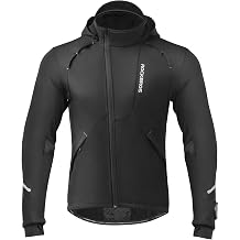 Cycling Jackets for Men Winter Bike Jackets Thermal Windproof Jacket for Men Cold Weather Cycling Running Hiking